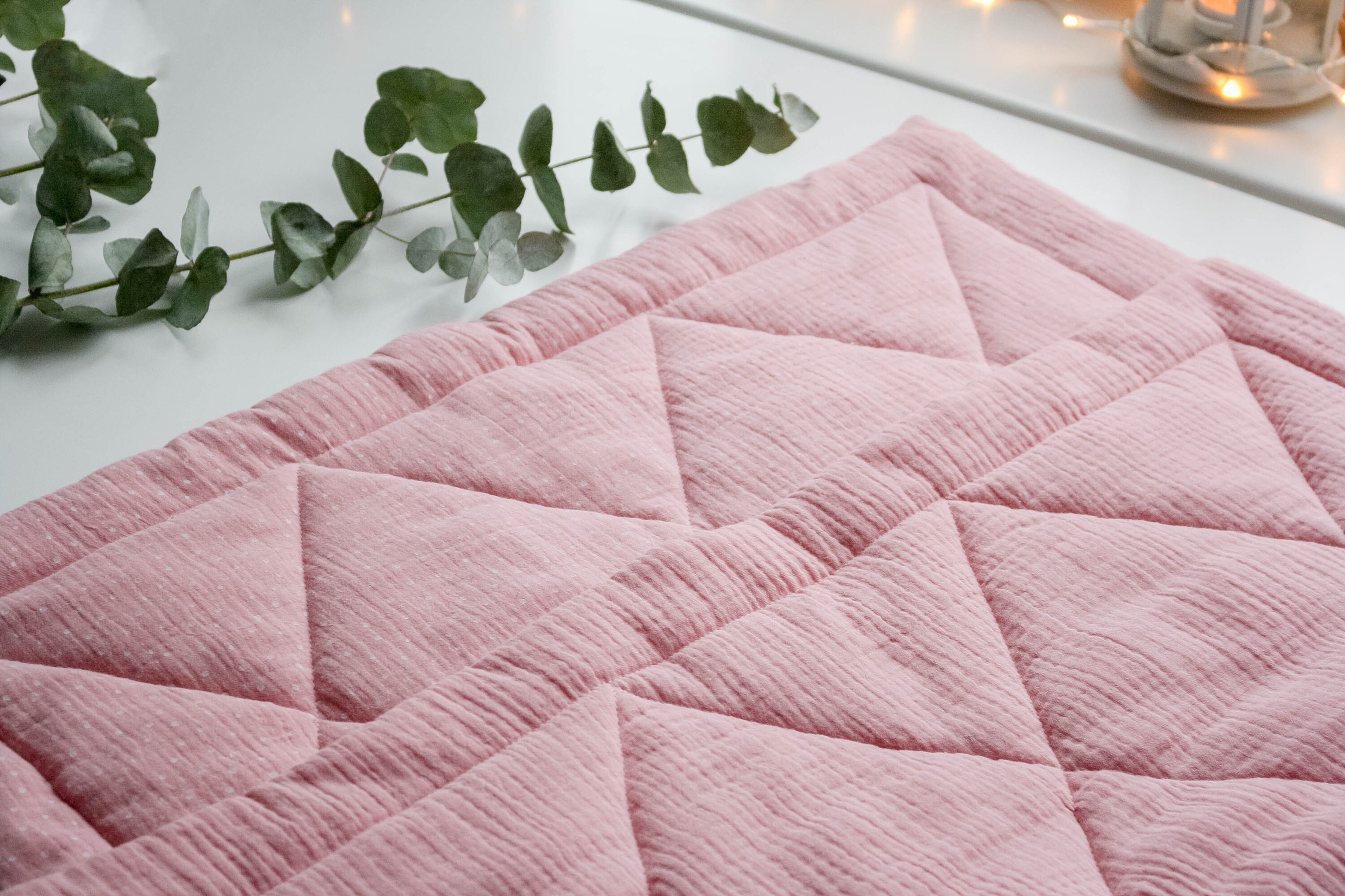 Muslin Baby Blanket Quilted Baby Blanket Gender Neutral Baby Etsy