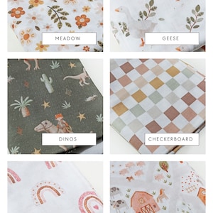 Double gauze Muslin fabric by the yard Cotton baby Fabric for kids Printed muslin Cotton fabric baby boy Nursery Fabric for baby girl quilt