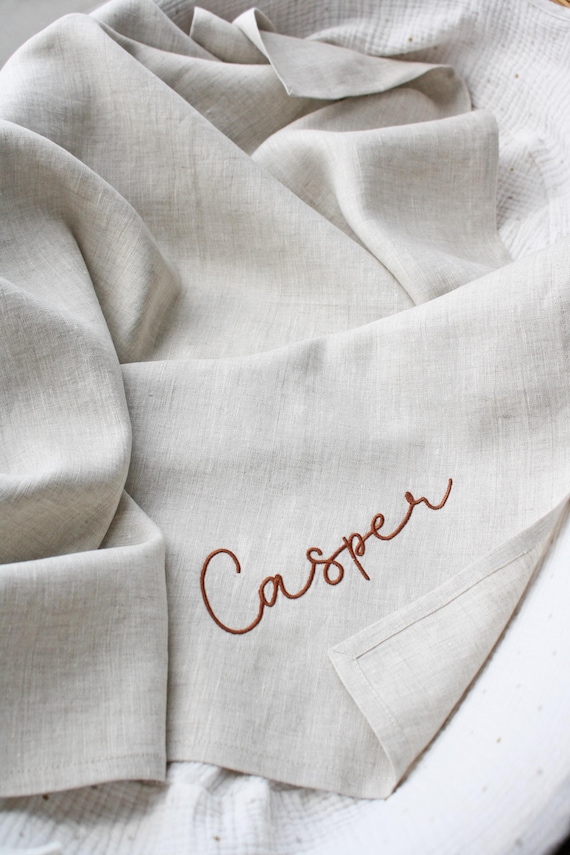 Linen baby blanket Newborn linen swaddle Baby shower gift Organic newborn gift Gender neutral baby blanket Cotton baby summer blanket