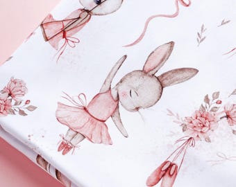 Baby girl fabric for Quilting fabric Cotton baby fabric for baby clothes Pastel fabric for Nursery fabric for kids Woodland fabric for quilt