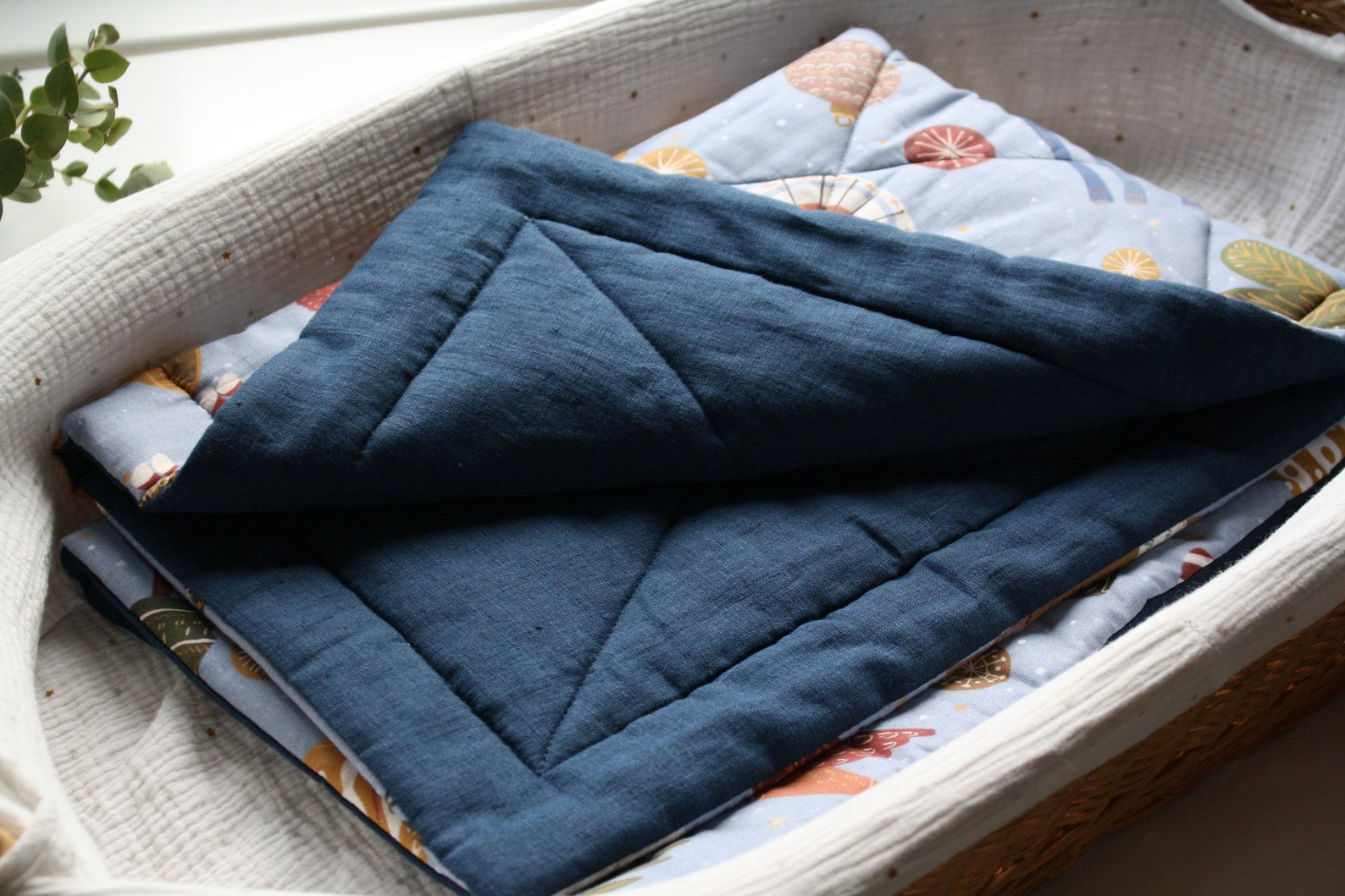 Linen Baby Blanket Linen Baby Quilt Gender Neutral Baby Etsy