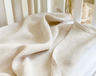 Linen baby blanket Newborn linen swaddle Baby shower gift Organic newborn gift Gender neutral baby blanket Cotton baby summer blanket