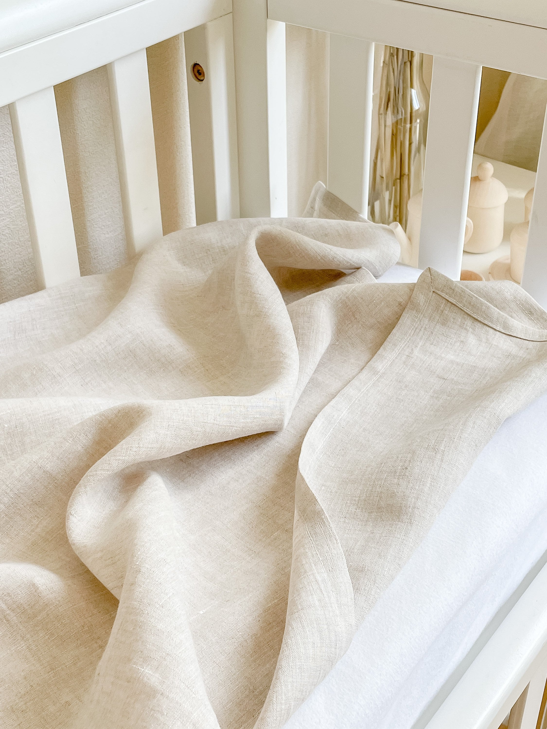Linen Baby Blanket Newborn Blanket Baby Shower Gift Summer Etsy