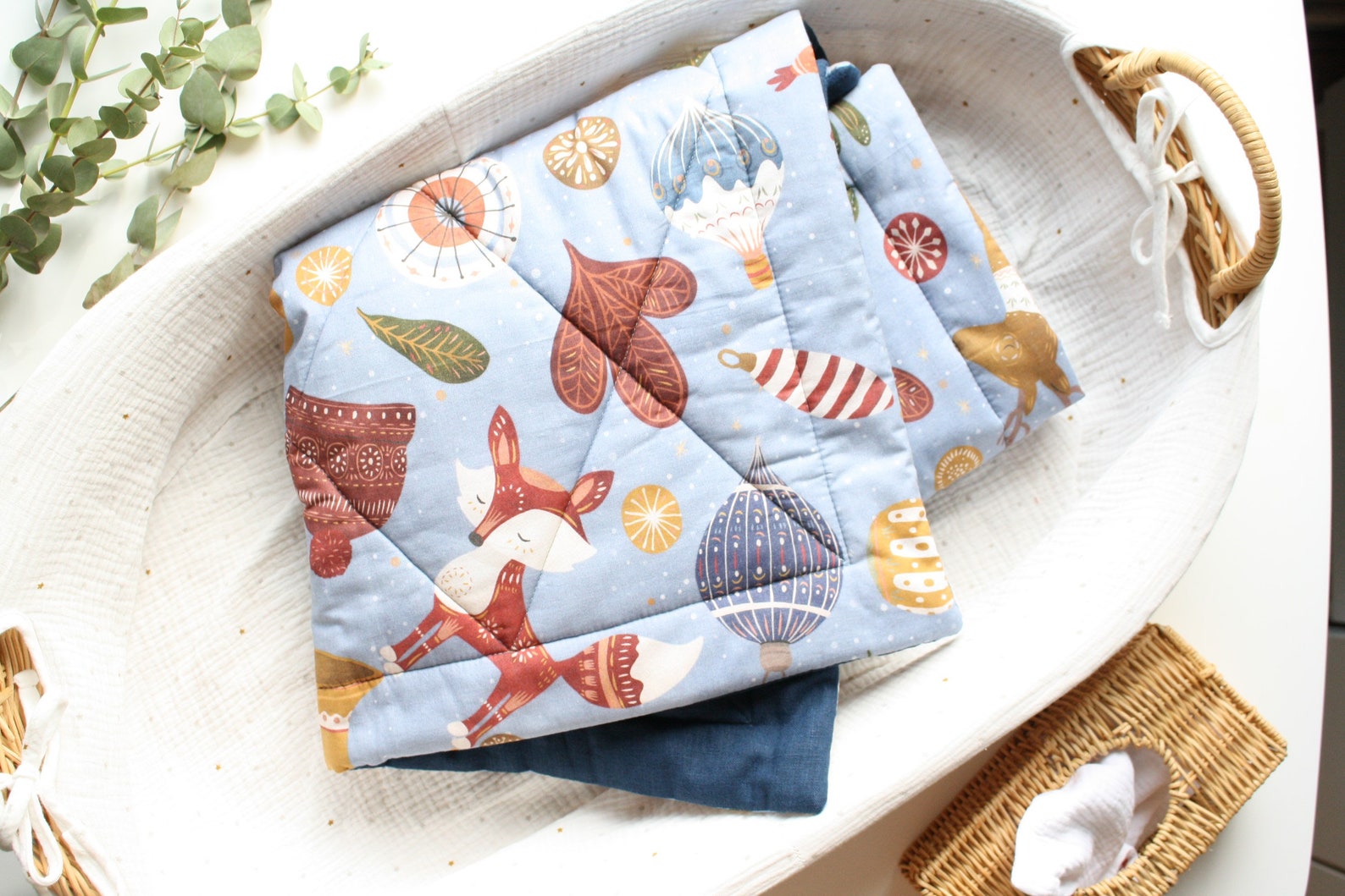 Linen Baby Blanket Linen Baby Quilt Gender Neutral Baby Etsy