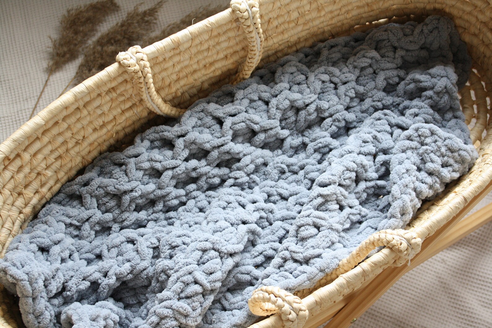 Hand Knit Baby Blanket Pram blanket Baby shower gift Gender Etsy