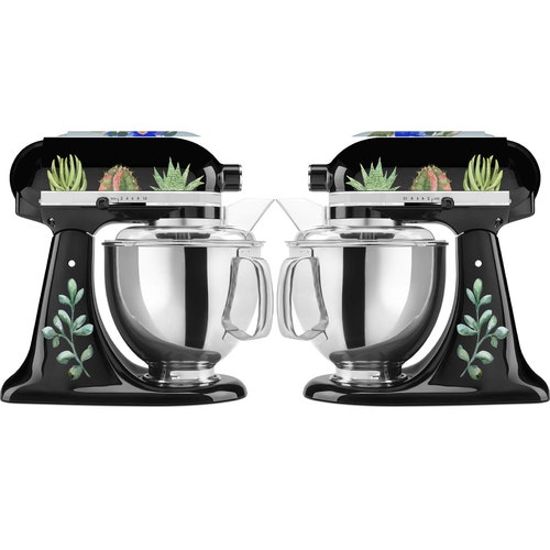 Cute Succulent Garden Decal Set for Large Stand Mixers