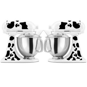Cowhide Spots Patterned Decal Set for Large Stand Mixers