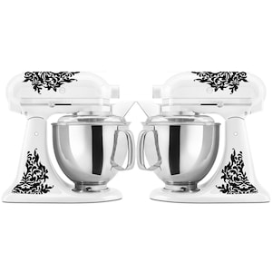 Detailed Patterned Damask Decal Set for Large Stand Mixers