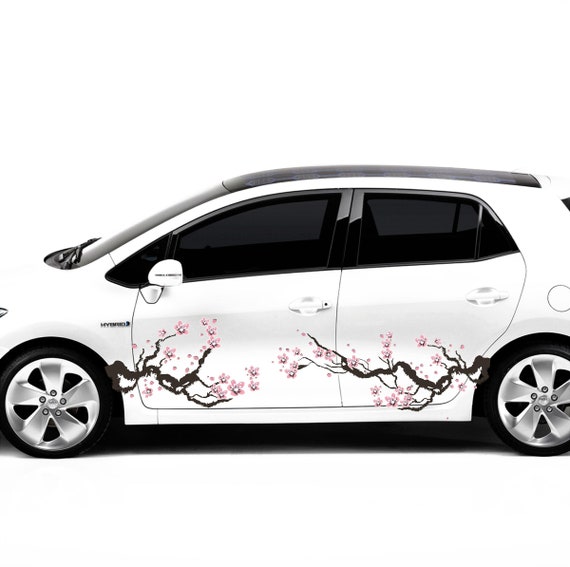 White car decal discount