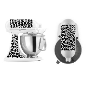 Leopard Print Decal - Cut Vinyl Decal Sticker Set for Large Stand Mixers