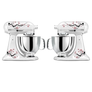 Cherry Blossom Japanese Flowers Decal Set for Large Stand Mixers