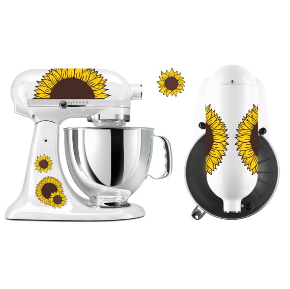 Hand Drawn Sunflower Blooms Mixer Decal for Large Stand Mixers Etsy