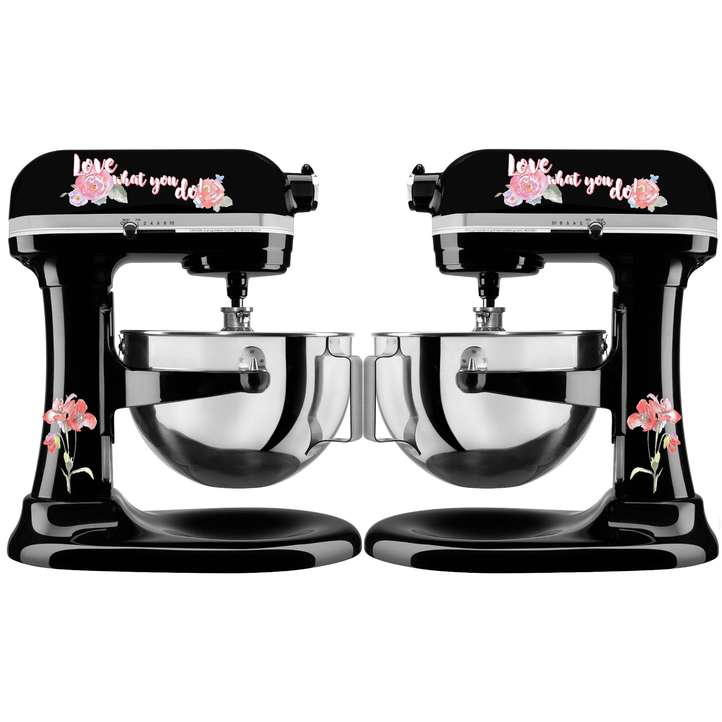 Love What You Do Floral Decal Set for Large Stand Mixers Etsy