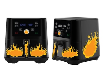 Flames and Fire Decal Set for Standard 6qt Air Fryers