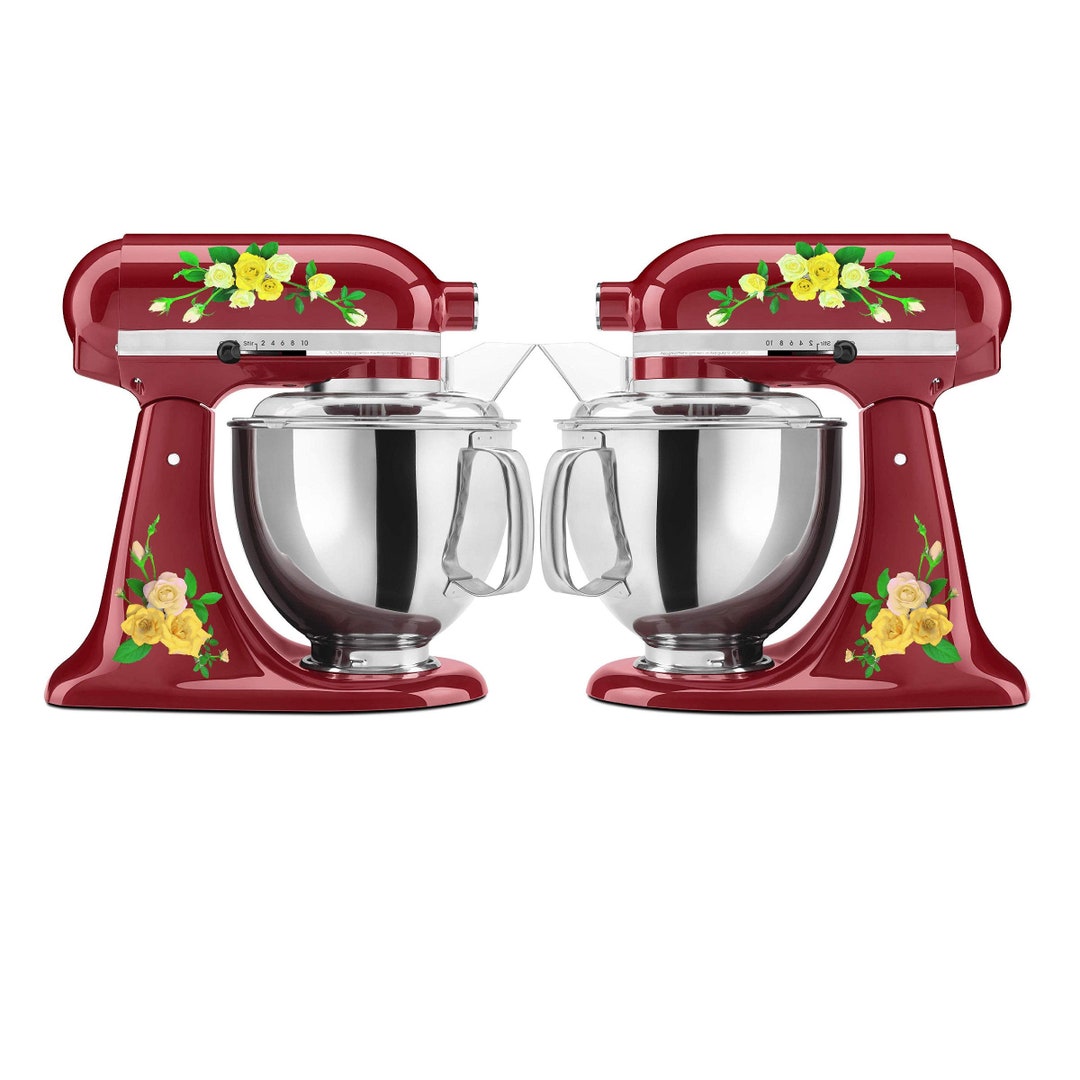 Yellow Roses Cute Vinyl Decal Set for Large Stand Mixers Etsy