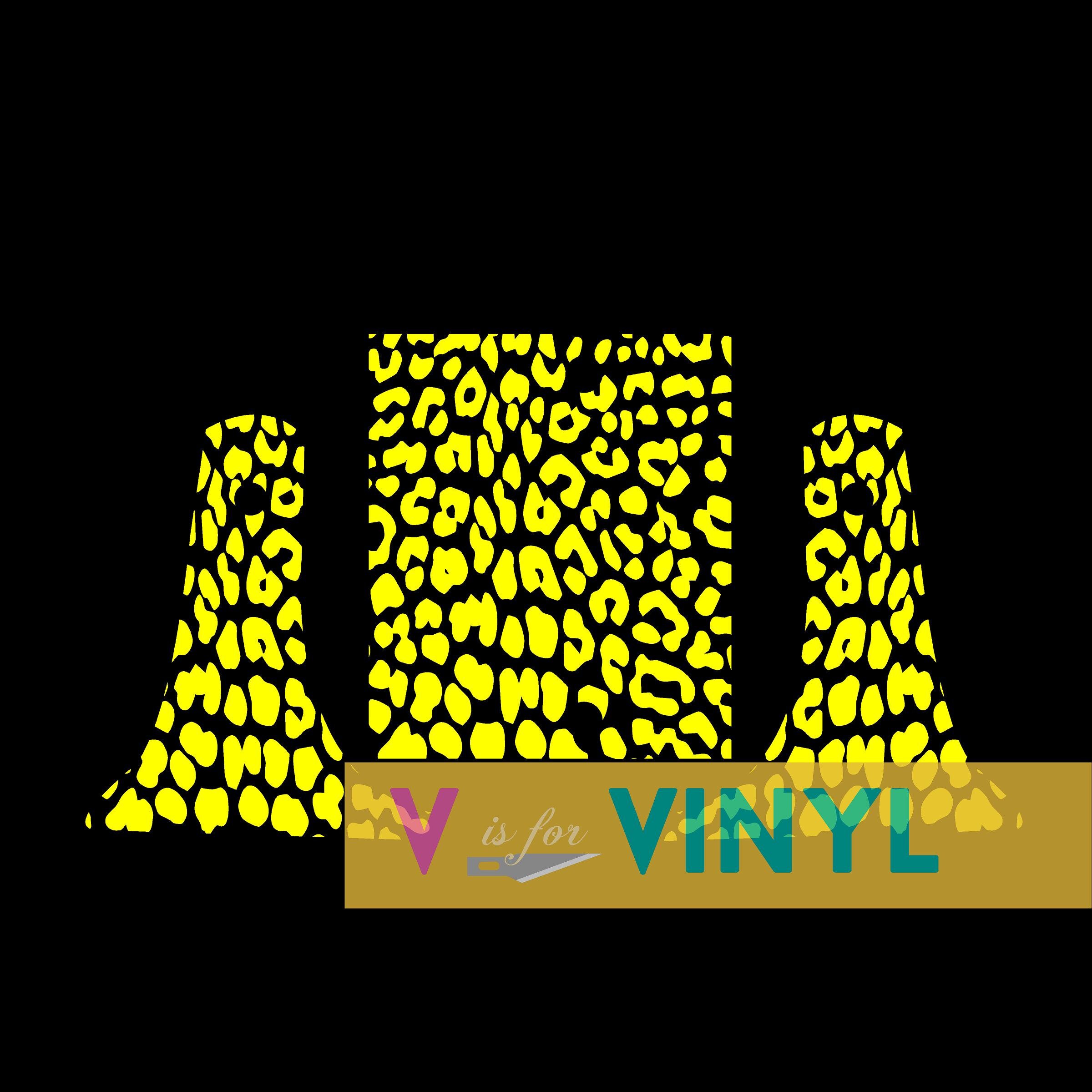 Leopard Print Decal Cut Vinyl Decal Sticker Set for Large Etsy