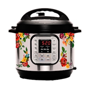 Vintage Watercolor Floral Roses Decal Set for All Slow Cooker Pots