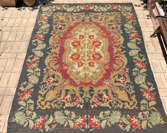 Karabagh rug in wool handmade in the Caucasus in the 50s Measures cm 240x197 floral design extra fine quality from 3600.00 to 2900.00