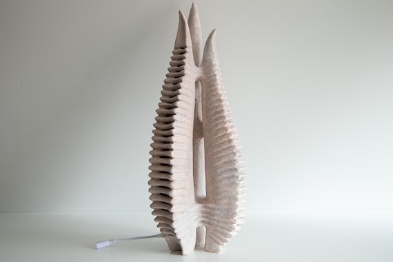 Biomorphic Table Lamp – Handmade Sculptural Mood Light, Alien Futuristic Decor