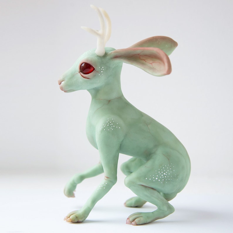 Rabbit with antlers