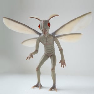 Mothman Sculpture: West Virginia Cryptid Art Doll