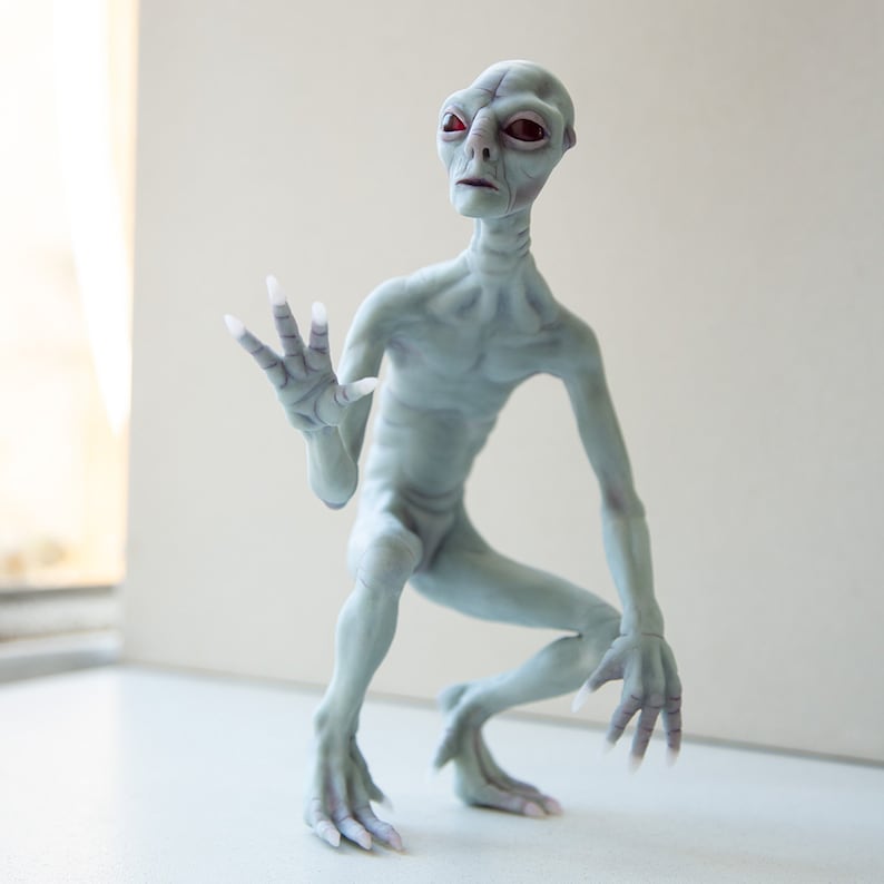 The Rake Monster Sculpture Cryptid Horror Humanoid Creature From ...