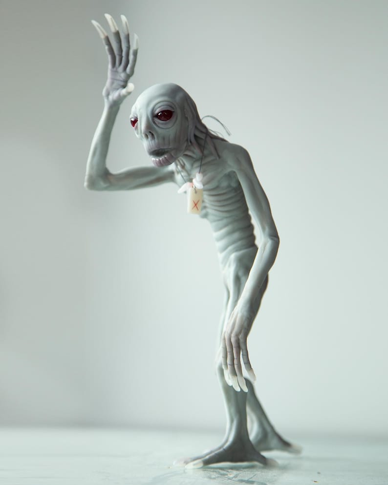 Navajo Rake Creature Skinwalker - Mythical Creature From Navajo Legends, Polymer Clay Weird ...