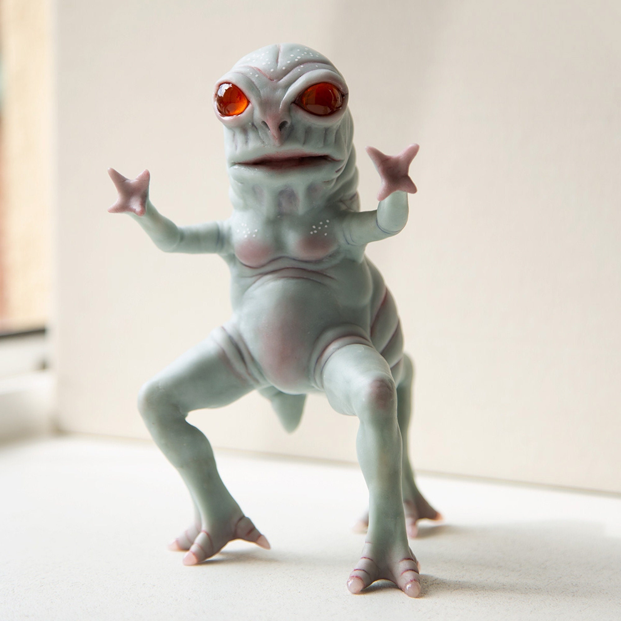 Enfield Horror of Illinois, Cryptid Art Doll Creature, Horror