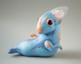 Unique Hand-Painted OOAK Polymer Clay Creature Sculpture – Strange Fantasy Figurine Art Gift