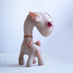 OOAK Steampunk Horse Figurine: Macabre Art Doll