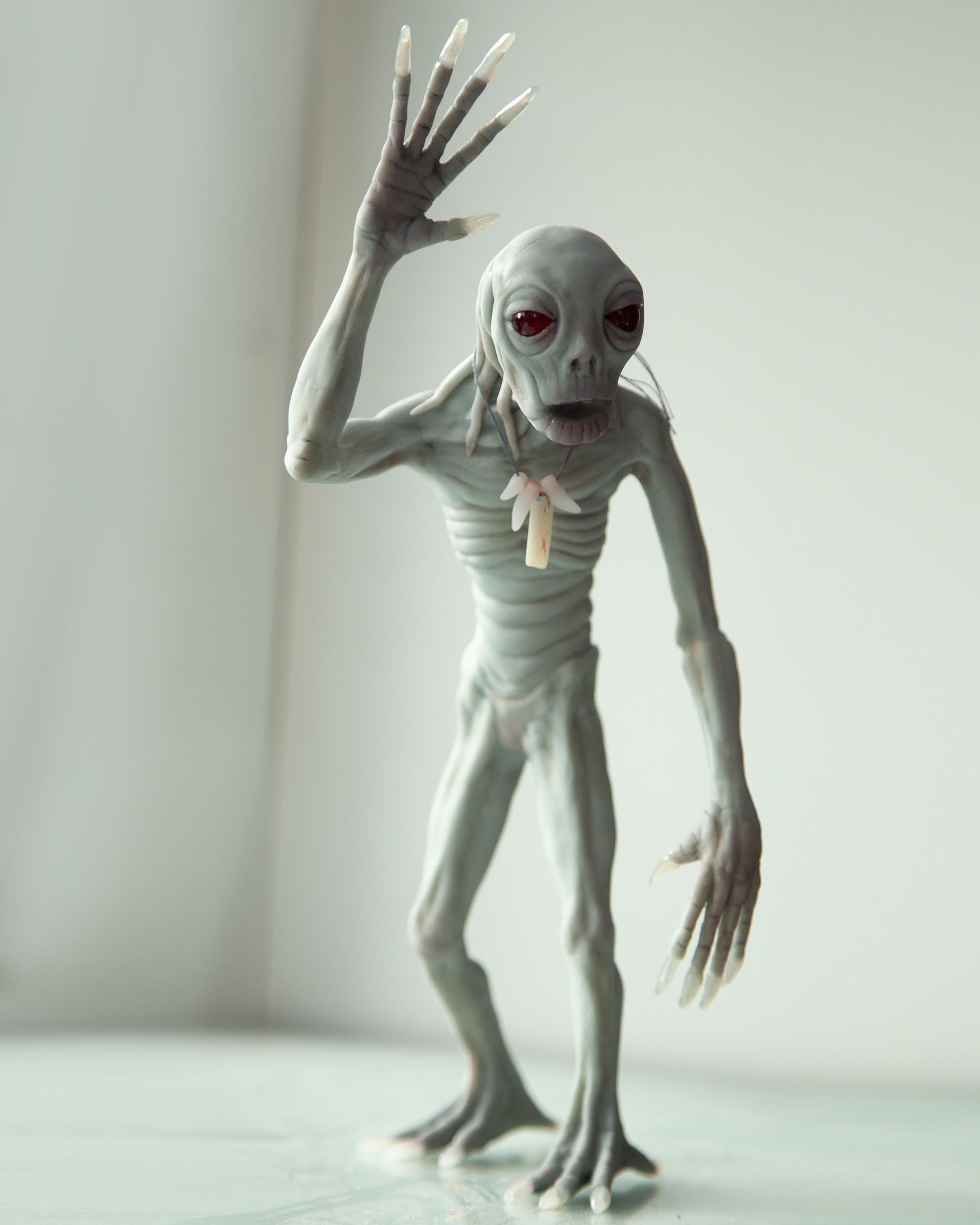Navajo Rake Creature Skinwalker - Mythical Creature From Navajo Legends, Polymer Clay Weird ...