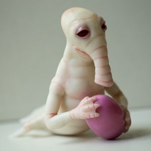 OOAK Polymer Clay Sea Monster Art Doll: 'The Butch' Collectible