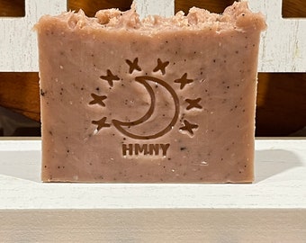 Rose Clay - Grapefruit - Brazilian Orange - Lime - Mint - Exfoliating Coffee Grounds - Handmade Soap