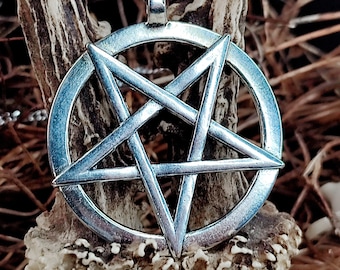 Massive pentagram pendant // necklace, witch, sorcerer, witch necklace, witch jewelry, witch seal, magic, sorcery, gothic, occult