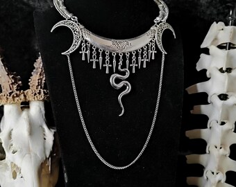 Vampire goth ankh collar // necklace, witch, witch necklace, witch jewelry, gothic, gothic necklace, gothic jewelry, magic, magical, occult