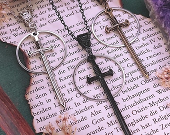 Occult Sword Necklace in 4 Colors // Occult Jewellery, Witch Necklace, Witch Jewellery, Gothic Necklace, Gothic Jewellery, Goth, Trend