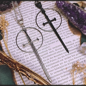 Occult Sword Necklace in 2 Colors // Occult Jewellery, Witch Necklace, Witch Jewellery, Gothic Necklace, Gothic Jewellery, Goth, Trend