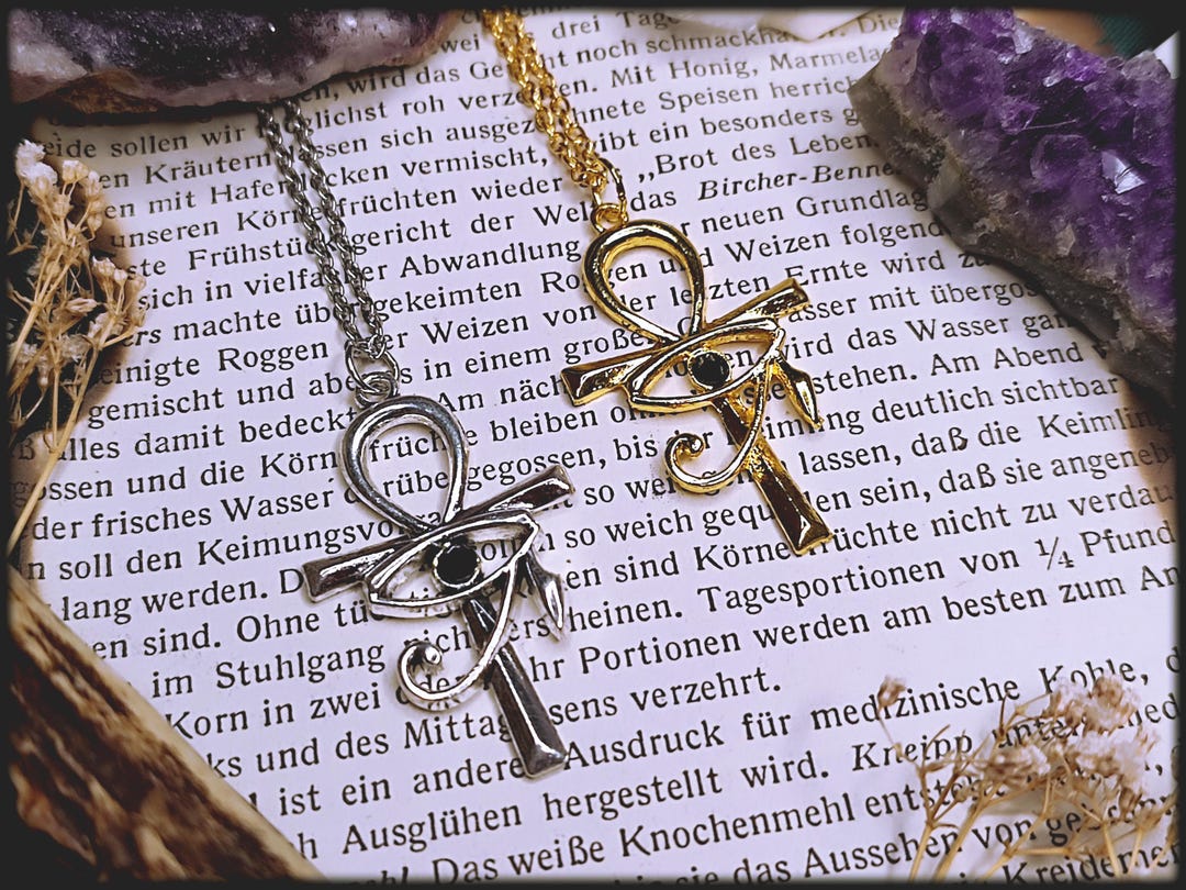 Ankh Symbol of Life Pendant // Eye of Horus, Protective Symbol ...