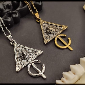 Tazerzit - Berber Necklace in 2 Colors // Amazigh Fibula, Protection Symbol, Protection Amulet, Talisman, Berber Jewelry, Egyptian, African