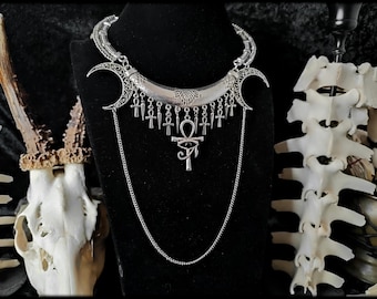 Vampire goth ankh collar // necklace, witch, witch necklace, witch jewelry, gothic, gothic necklace, gothic jewelry, magic, magical, occult
