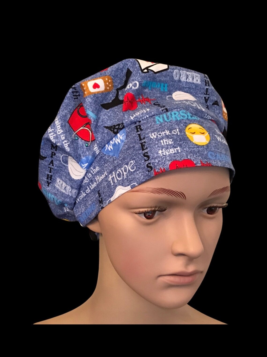 Greys Anatomy Bouffant Scrub Cap Womens Bouffant Scrub Cap Etsy
