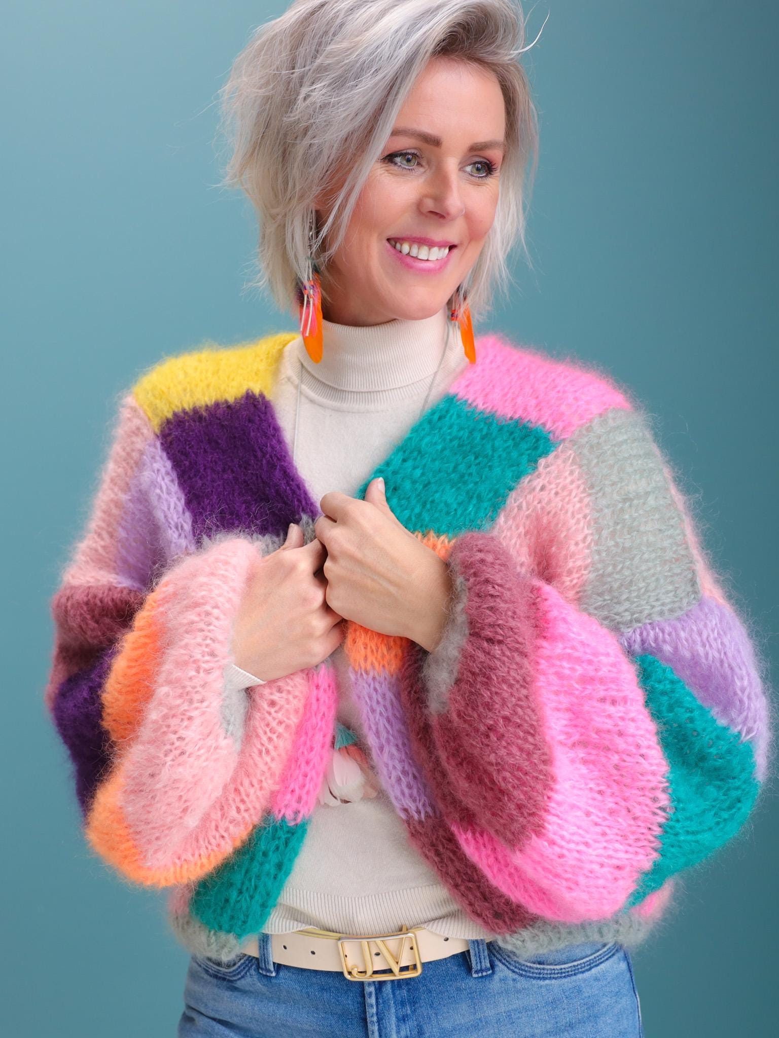 Knitting Pattern – MYPZ Short Light Mohair Cardigan Harper