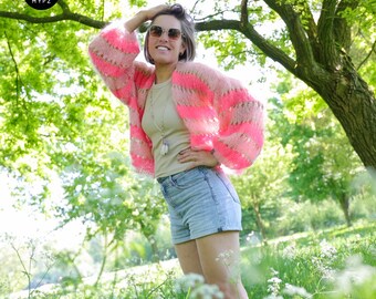 Dutch knitting pattern short cardigan Summerflow