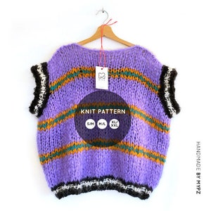 Knit pattern – MYPZ basic chunky mohair spencer two sided NO.15 (ENG)