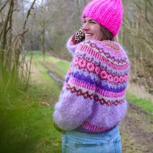 English knitting pattern – MYPZ Nordic top-down sweater True Love No6
