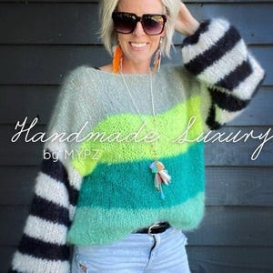 Englisches Strickmuster – MYPZ Basic Light Mohair Pullover Kim Nr. 10 – Anfänger