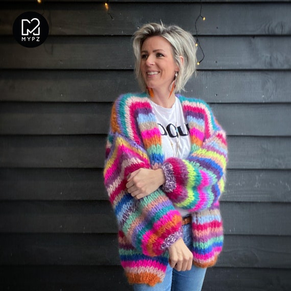Knit Pattern – MYPZ Chunky Funky Mohair Cardigan No.15 (ENG
