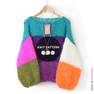 English Knit pattern – MYPZ basic chunky mohair pullover Mila no15 (eng)