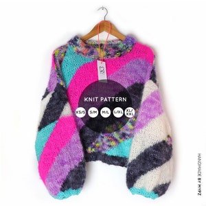 Knit pattern – Mypz mohair pullover Roxette NO.8 (ENG-NL)