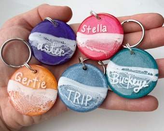 SHIMMER WAVE - Pet ID Tags